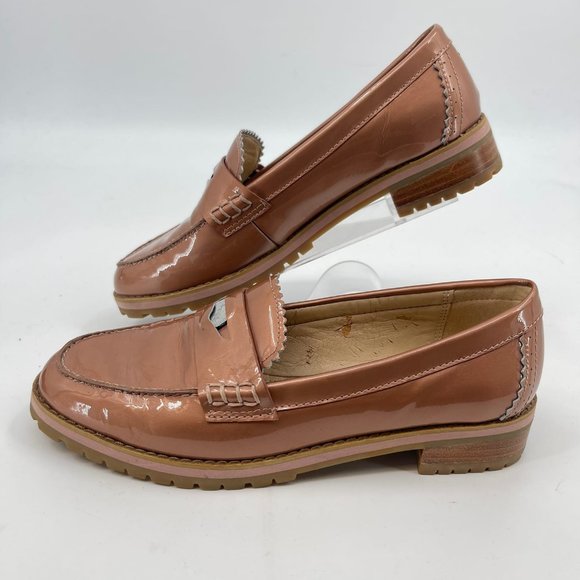 Coach Pink Patent Leather Peyton Loafers | Good Condition - Picture 4 of 8